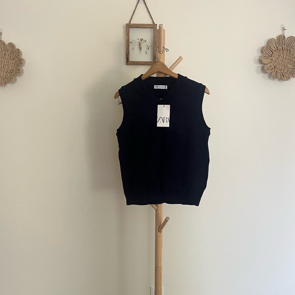 Zara Blue Vest